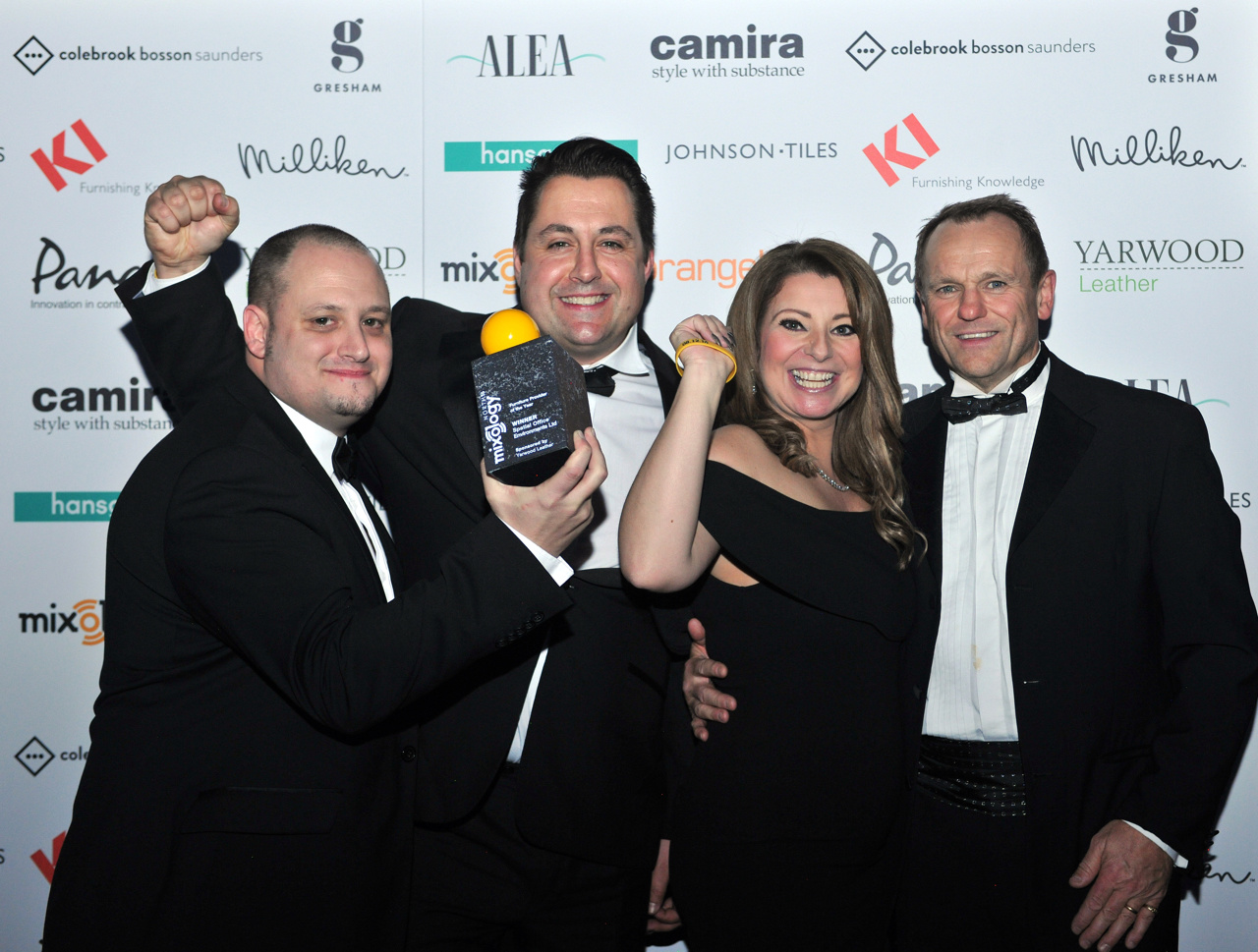 Spatial Environments win the Furniture Provider of the Year 2016 Award at the Mixology Awards