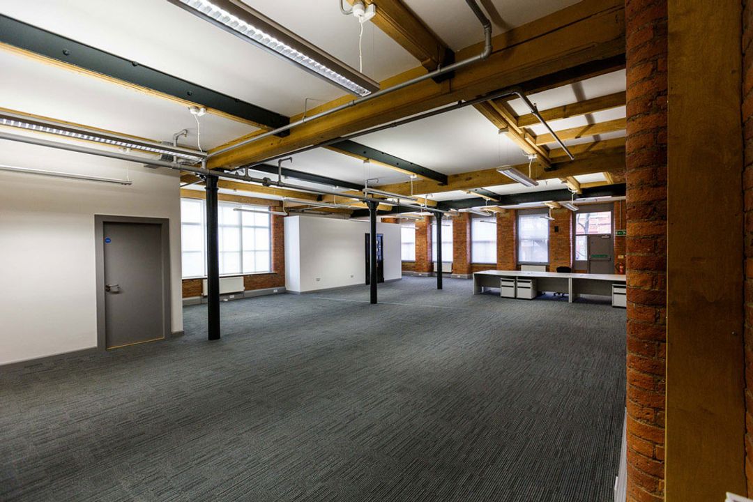 Buffalo 7 - Office space before fit out and furniture installation. Showing whole office layout view