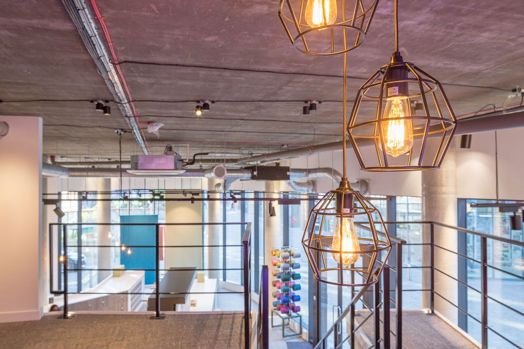 Close up of the Mezzanine lighting