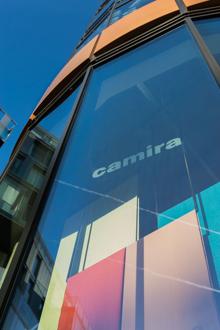 Camira's showroom in Clerkenwell. Building Front elevation