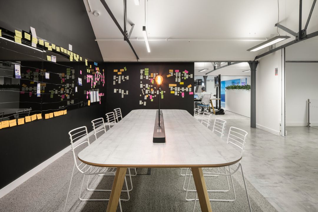 Car Finance 247 - 6th Floor Collaboration and Customer Timeline Development complete with Connection Seating's Co.Table and NaughtOne Reg wire Chairs